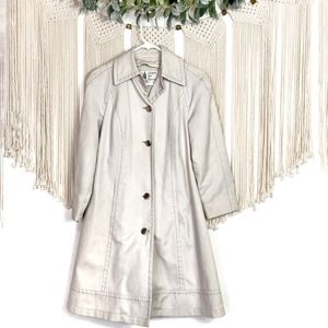 London Fog Cream Trench Coat
